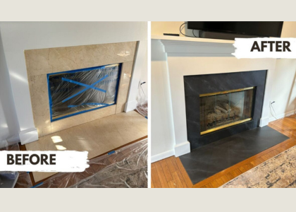 Fireplace Before & After